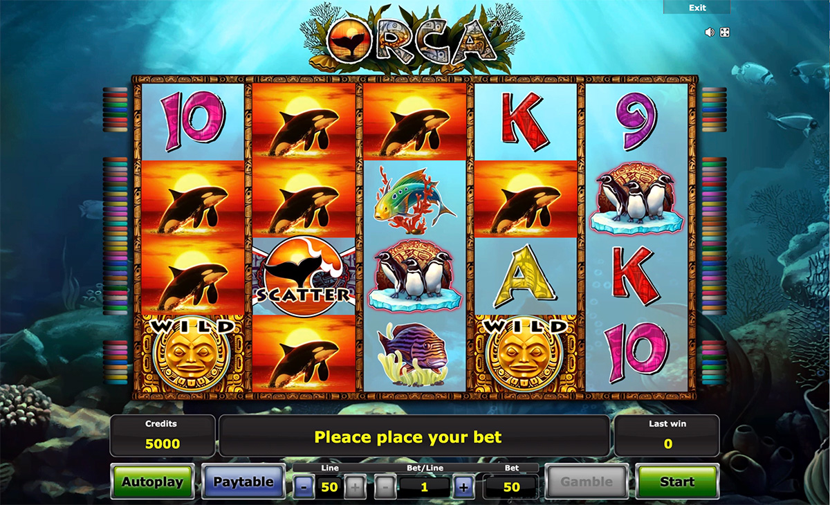 Orca Slot Screen